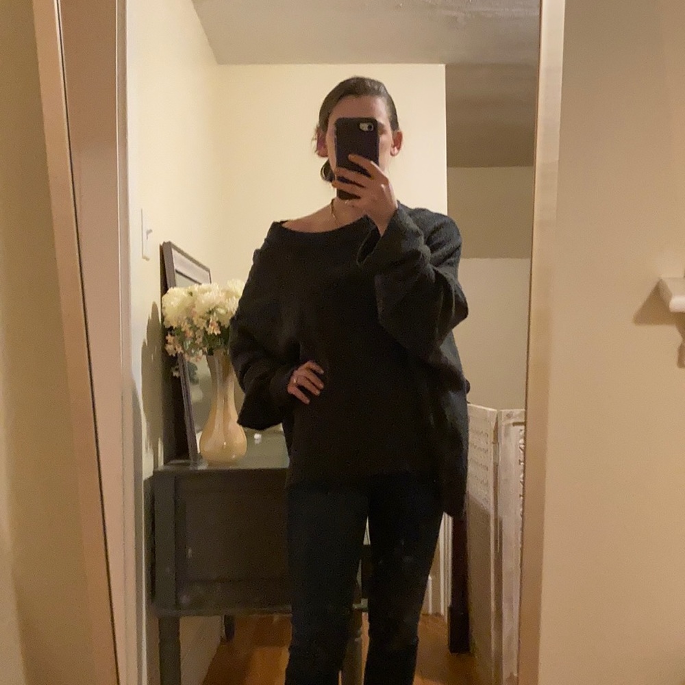 A New Day Gray M Oversized Sweater
